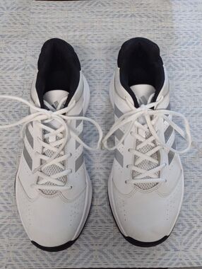 adidas White and Gray Men's Athletic Sneakers